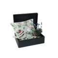 Skrzynka drewniana z deklem bez uchwytów 40x30x13,5 cm Czarna