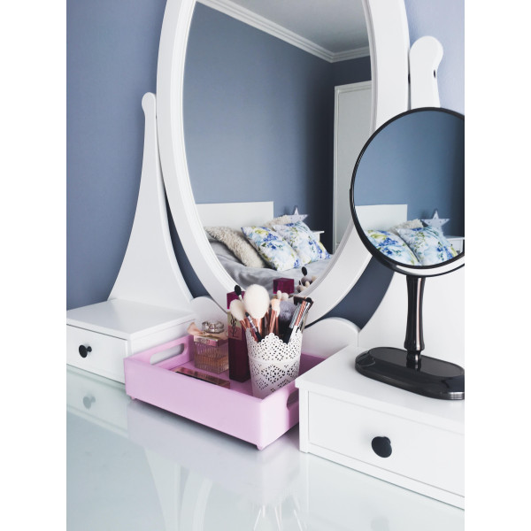 Skrzynka drewniana 30x20x7 cm Ligth pink