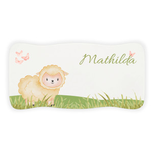 Stołek drewniany dla dziecka z imieniem personalizowany nadruk UV