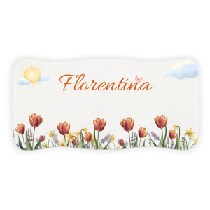 Stołek drewniany dla dziecka z imieniem personalizowany nadruk UV