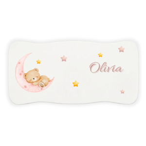 Stołek drewniany dla dziecka z imieniem personalizowany nadruk UV