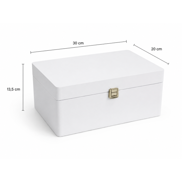Skrzynka ślubna personalizowana pudełko na koperty imiona data elegancka skrzynia na pamiątki 30x20x13,5