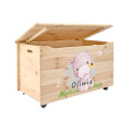 Kufer drewniany personalizowany nadruk UV dla dziecka 90x48x51
