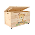Kufer drewniany personalizowany nadruk UV dla dziecka 90x48x51