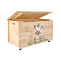 Kufer drewniany personalizowany nadruk UV dla dziecka 90x48x51
