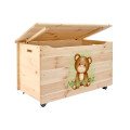 Kufer drewniany personalizowany nadruk UV dla dziecka 90x48x51