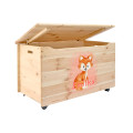 Kufer drewniany personalizowany nadruk UV dla dziecka 90x48x51