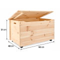 Kufer drewniany personalizowany nadruk UV dla dziecka 90x48x51