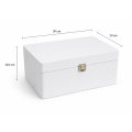 Skrzynka ślubna personalizowana pudełko na koperty imiona data elegancka skrzynia na pamiątki 30x20x13,5