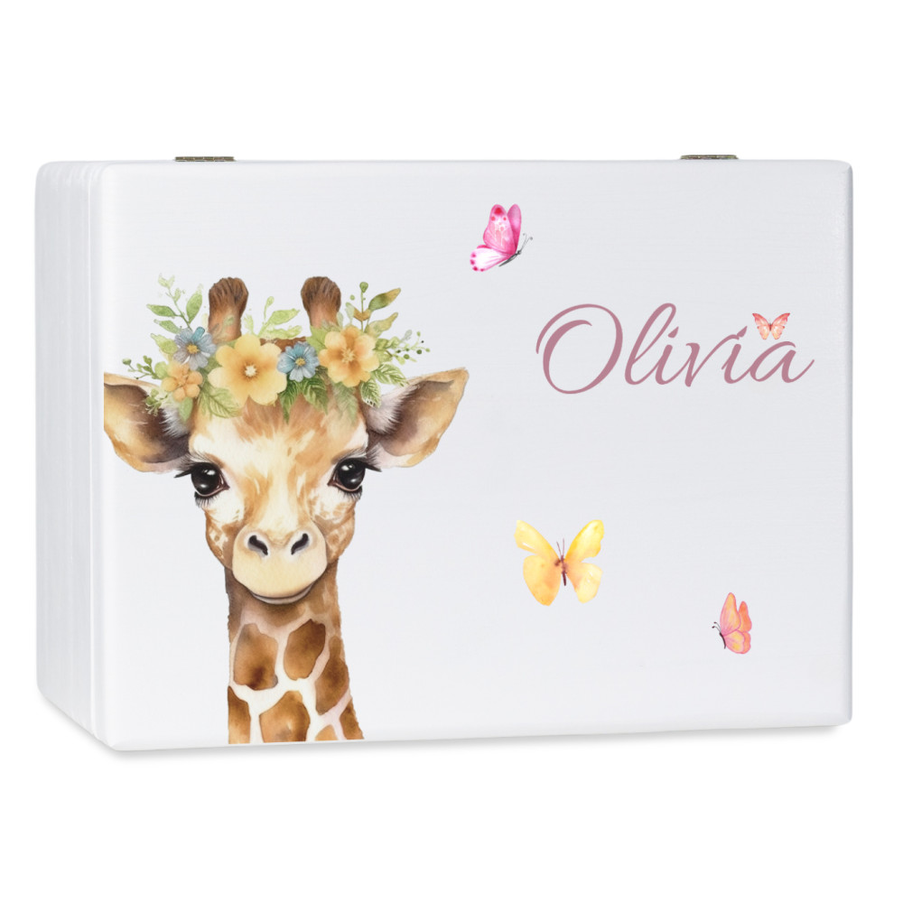 Personalizowane pudełko wspomnień dla dziecka 30x20x13,5 cm bez uchwytów– nadruk UV