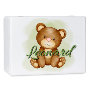 Personalizowane pudełko wspomnień dla dziecka 30x20x13,5 cm bez uchwytów– nadruk UV