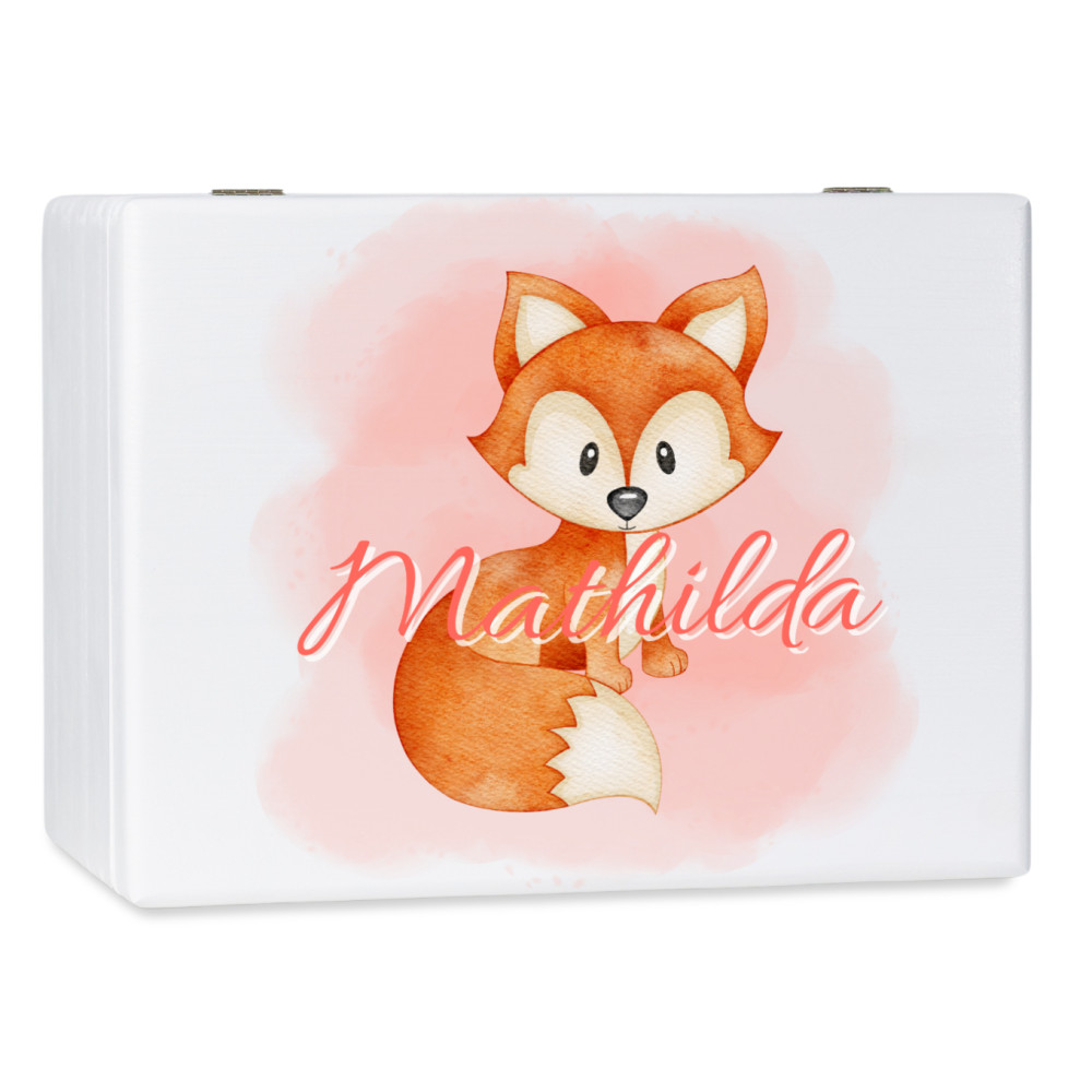 Personalizowane pudełko wspomnień dla dziecka 30x20x13,5 cm bez uchwytów– nadruk UV