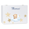 Personalizowane pudełko wspomnień dla dziecka 30x20x13,5 cm bez uchwytów– nadruk UV