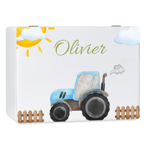 Personalizowane pudełko wspomnień dla dziecka 30x20x13,5 cm bez uchwytów– nadruk UV