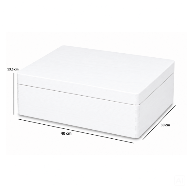 Personalizowane pudełko wspomnień dla dziecka 40x30x13,5 cm bez uchwytów– nadruk UV