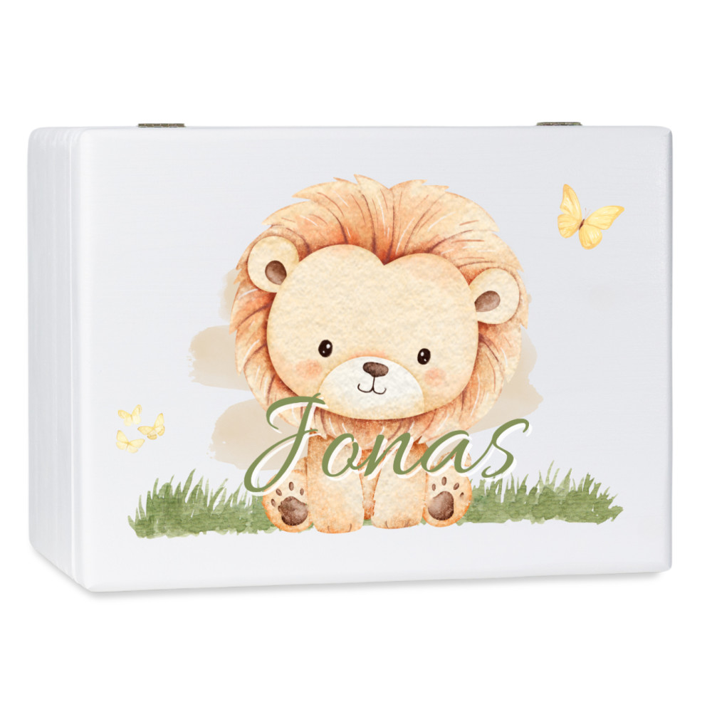 Personalizowane pudełko wspomnień dla dziecka 40x30x13,5 cm bez uchwytów– nadruk UV