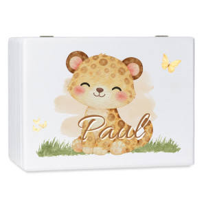 Personalizowane pudełko wspomnień dla dziecka 40x30x13,5 cm bez uchwytów– nadruk UV