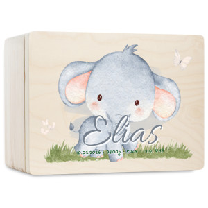 Personalizowane pudełko wspomnień dla dziecka 40x30x23 cm bez uchwytów– nadruk UV