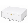 Skrzynka ślubna personalizowana pudełko na koperty imiona data elegancka skrzynia na pamiątki 40x30x13,5