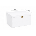 Skrzynka ślubna personalizowana pudełko na koperty imiona data elegancka skrzynia na pamiątki 40x30x23,5