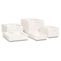 Skrzynka drewniana 40x30x23cm Signal white