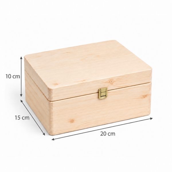 Skrzynka ślubna personalizowana pudełko na koperty imiona data elegancka skrzynia na pamiątki 20x15x10 cm