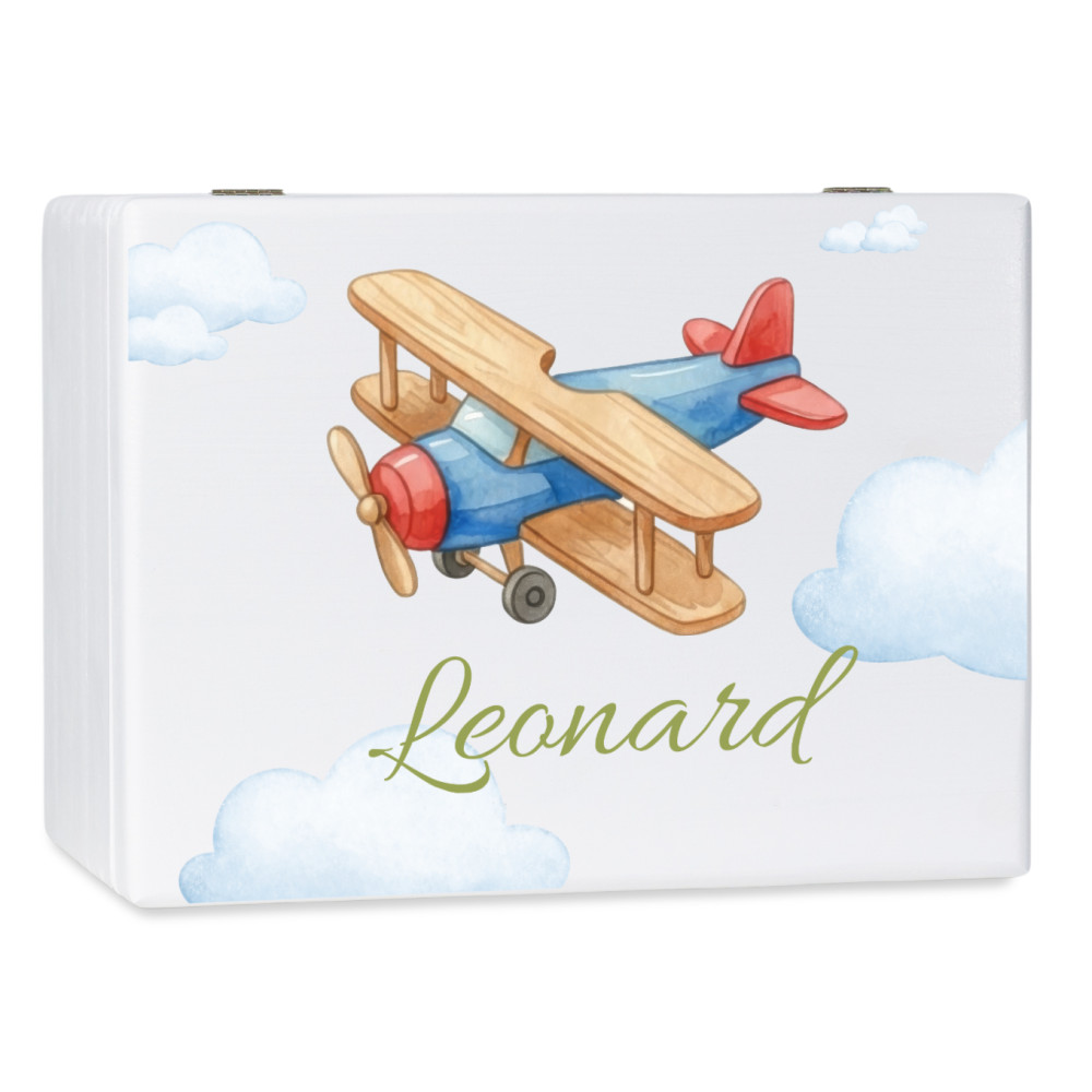 Personalizowane pudełko wspomnień dla dziecka 20x15x10 cm bez uchwytów – nadruk UV