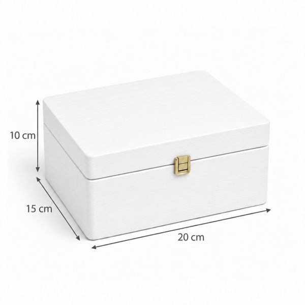 Skrzynka ślubna personalizowana pudełko na koperty imiona data elegancka skrzynia na pamiątki 20x15x10 cm