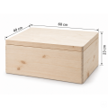 Personalizowane pudełko wspomnień dla dziecka 60x40x23 cm bez uchwytów– nadruk UV