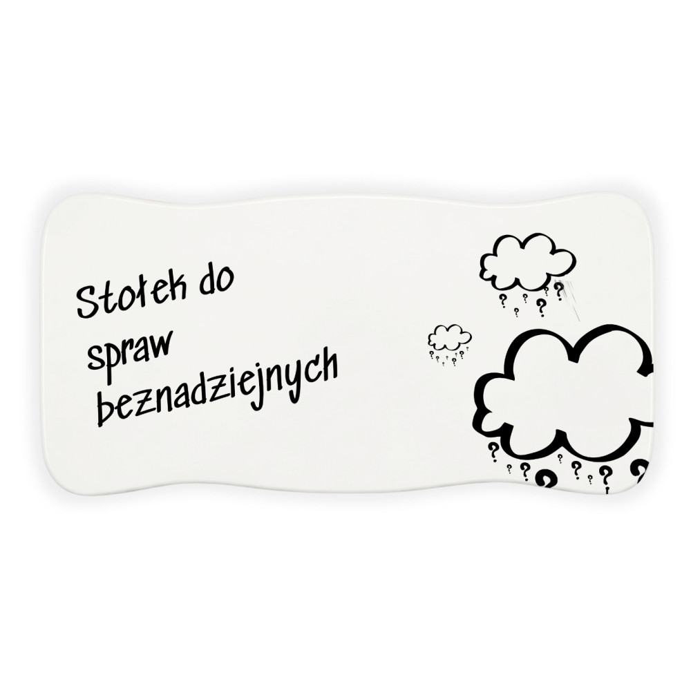 Stołek drewniany z nadrukiem UV taboret personalizowany na prezent