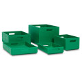 Skrzynka drewniana 30x20x13,5cm Mint green
