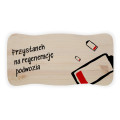 Stołek drewniany z nadrukiem UV taboret personalizowany na prezent