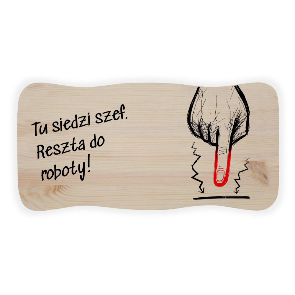 Stołek drewniany z nadrukiem UV taboret personalizowany na prezent