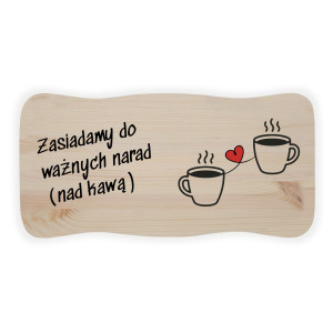 Stołek drewniany z nadrukiem UV taboret personalizowany na prezent