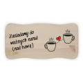 Stołek drewniany z nadrukiem UV taboret personalizowany na prezent