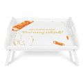 Personalizowana tacka śniadaniowa do łóżka z nadrukiem UV 51x32x24 cm - biała