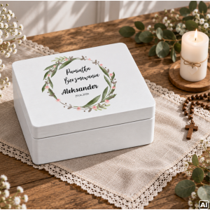 Personalizowane pudełko prezentowe na Bierzmowanie 20x15x10 cm