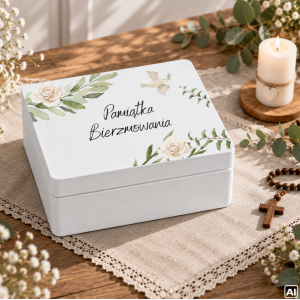 Personalizowane pudełko prezentowe na Bierzmowanie 20x15x10 cm