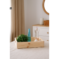Drewniana taca dekoracyjna 30x20x7 cm naturalna – elegancka taca do dekoracji i serwowania
