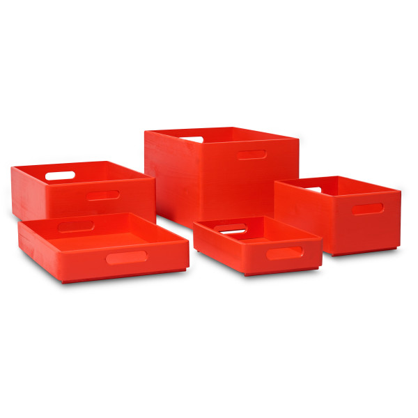 Skrzynka drewniana 30x20x13,5cm  Pure red