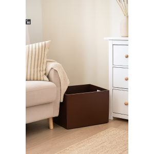 Duża Drewniana Skrzynia do Przechowywania – Organizer z Uchwytem 40x30x23 cm