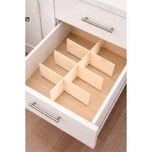 Separator drewniany 57x37x15 cm – organizer do skrzynki i przechowywania