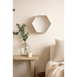 Półka plaster miodu „Heksagon” 31x27x13 cm biała – dekoracyjna półka ścienna