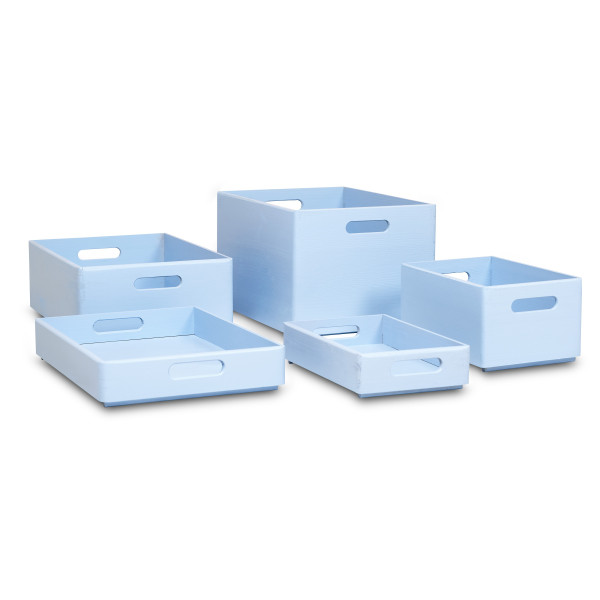 Skrzynka drewniana 30x20x13,5cm Pastel blue Skrzynka drewniana 30x20x13,5cm Pastel blue