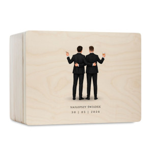 Personalizowana skrzynka prezentowa 30x20 cm – elegancki prezent i pamiątka.