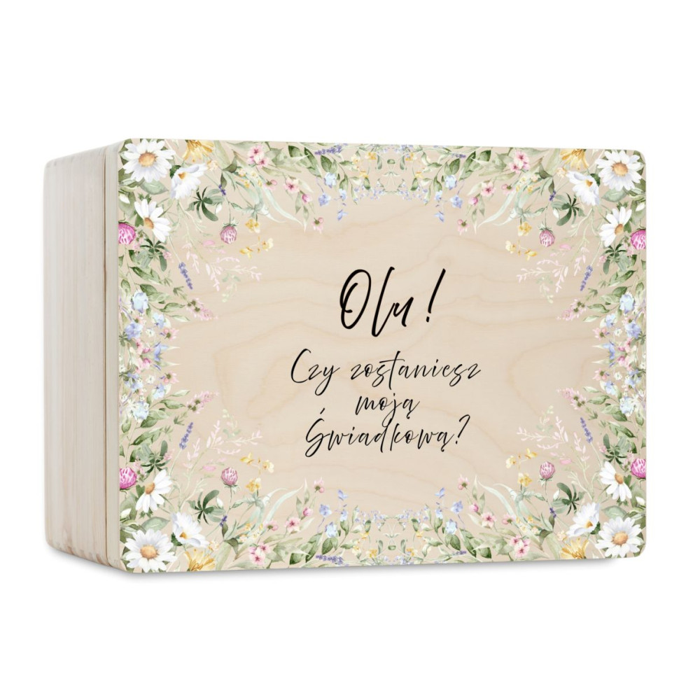 Personalizowana skrzynka prezentowa 30x20 cm – elegancki prezent i pamiątka.