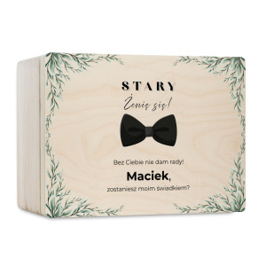 Personalizowana skrzynka prezentowa 30x20 cm – elegancki prezent i pamiątka.