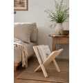 Gazetownik drewniany 34x32x35 cm naturalny – stojak na gazety i czasopisma