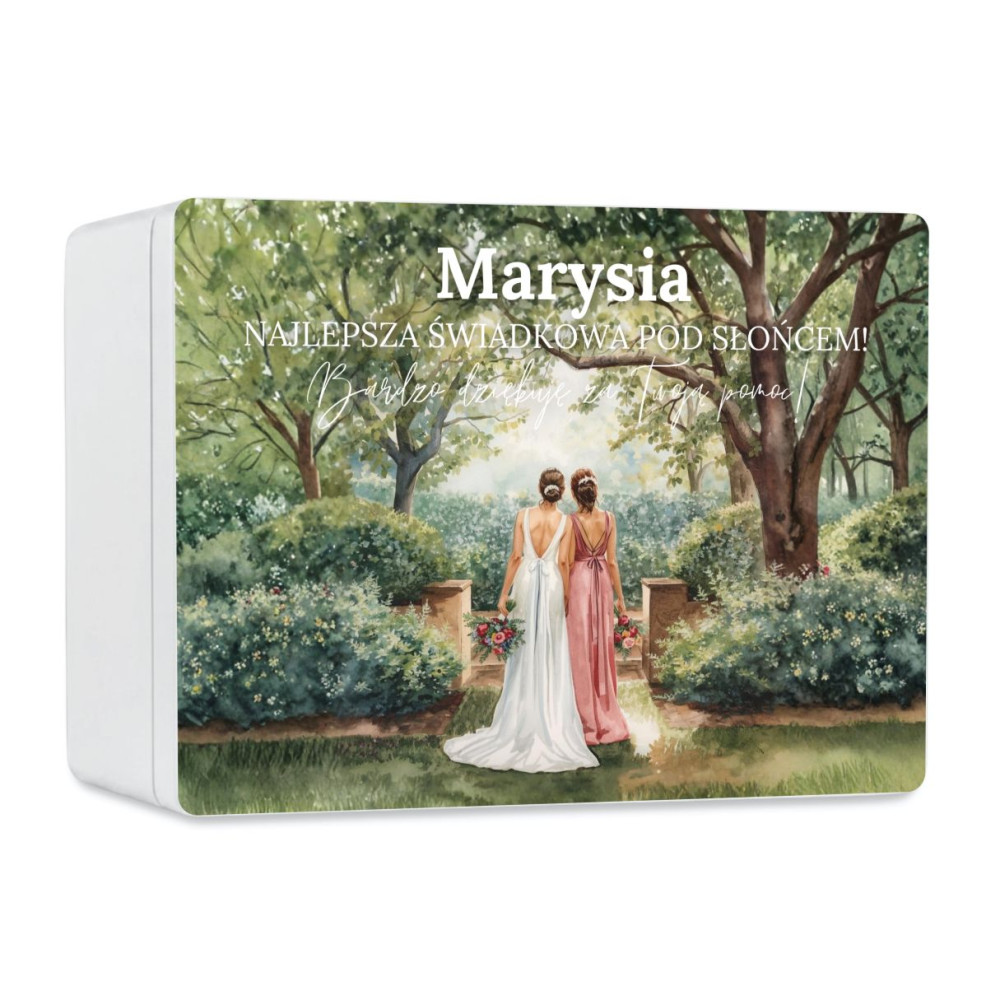 Personalizowana skrzynka prezentowa 30x20 cm – elegancki prezent i pamiątka.