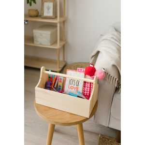 Drewniane nosidełko na narzędzia 34x18x20,5 cm – narzędziownik